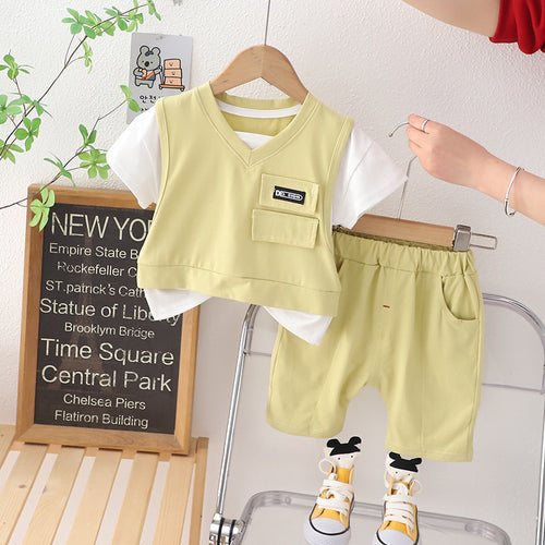Baby Boys Summer Outfit – Short Sleeve Set